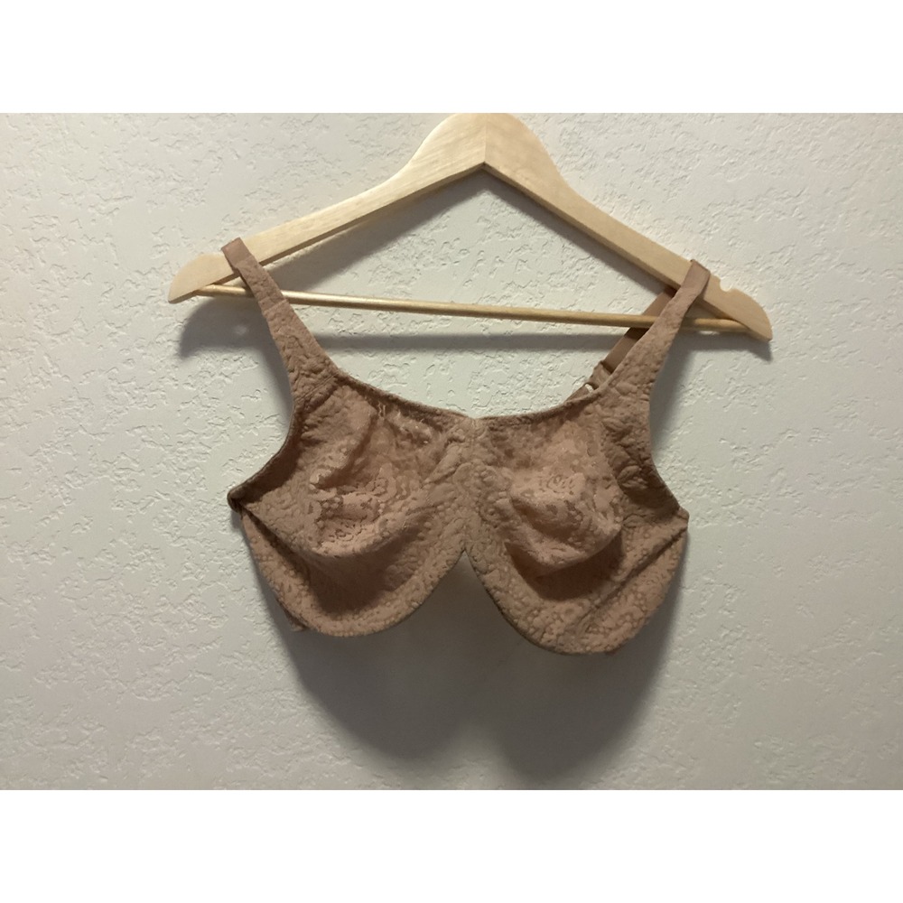 Wacoal Awareness Underwire Bra Womens 38DDD Nude Floral Lace Full Coverage 65547